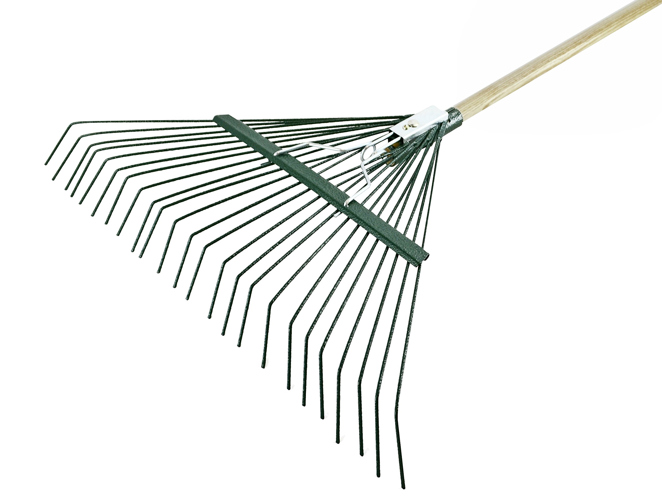 Faithfull Tools FAICOULRR Countryman Lawn Rake with 24 Round Tines, Blue, 57 x 161 x 6.5 cm