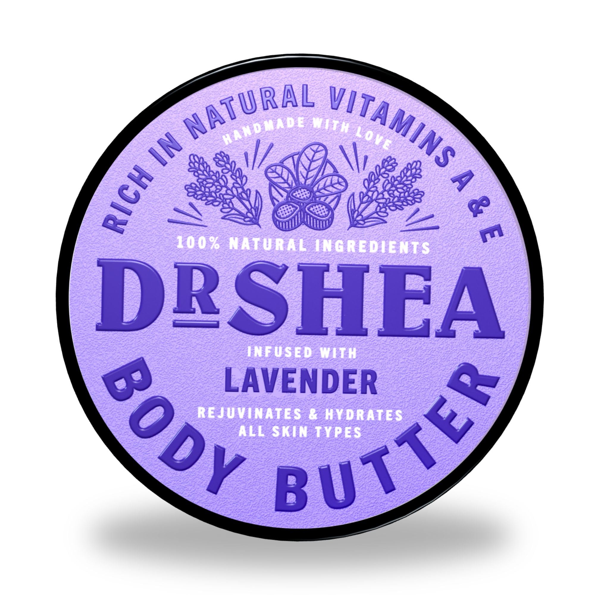 Dr Shea Lavender Body Butter - 200ml - Intensive Moisturiser for Skin & Hair