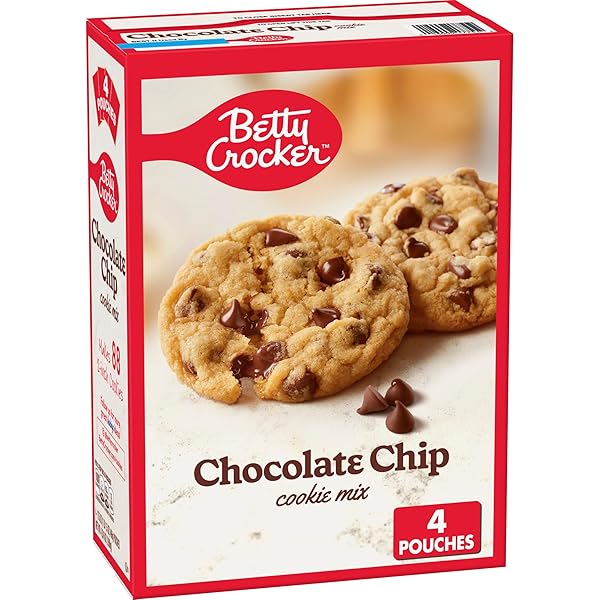 BETTY CROCKER CHOCOLATE CHIP COOKIE MIX, 4 POUCHES,...