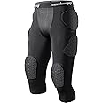 COOLOMG Youth Boys Football Girdle Padded Shorts/Leggings with Crotch Pocket,Integrated Hip,Tailbone,Thigh Pads Girdles
