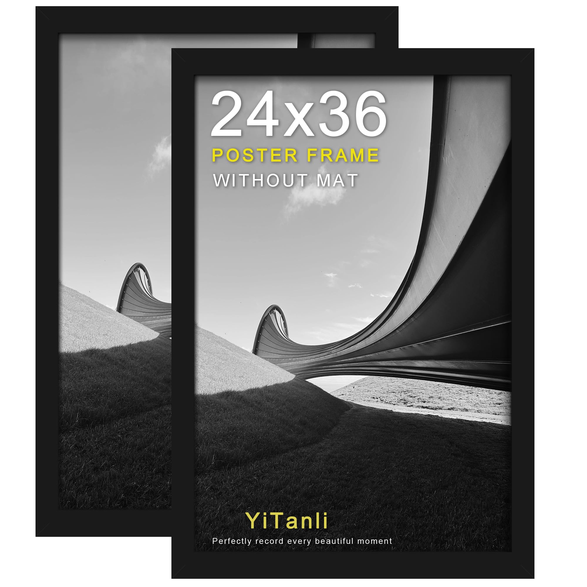 Photo 1 of ** FINAL SALE SOLD AS IS VENTA FINAL VENDIDO TAL CUAL, SIN DEVOLUCIONES**

YiTanli 24x36 Poster Frame 2 Pack, Black Poster Frames 24 x 36 inches for Pictures and Art Prints, 36x24 Picture Frame Horizontal or Vertical Wall Mounting