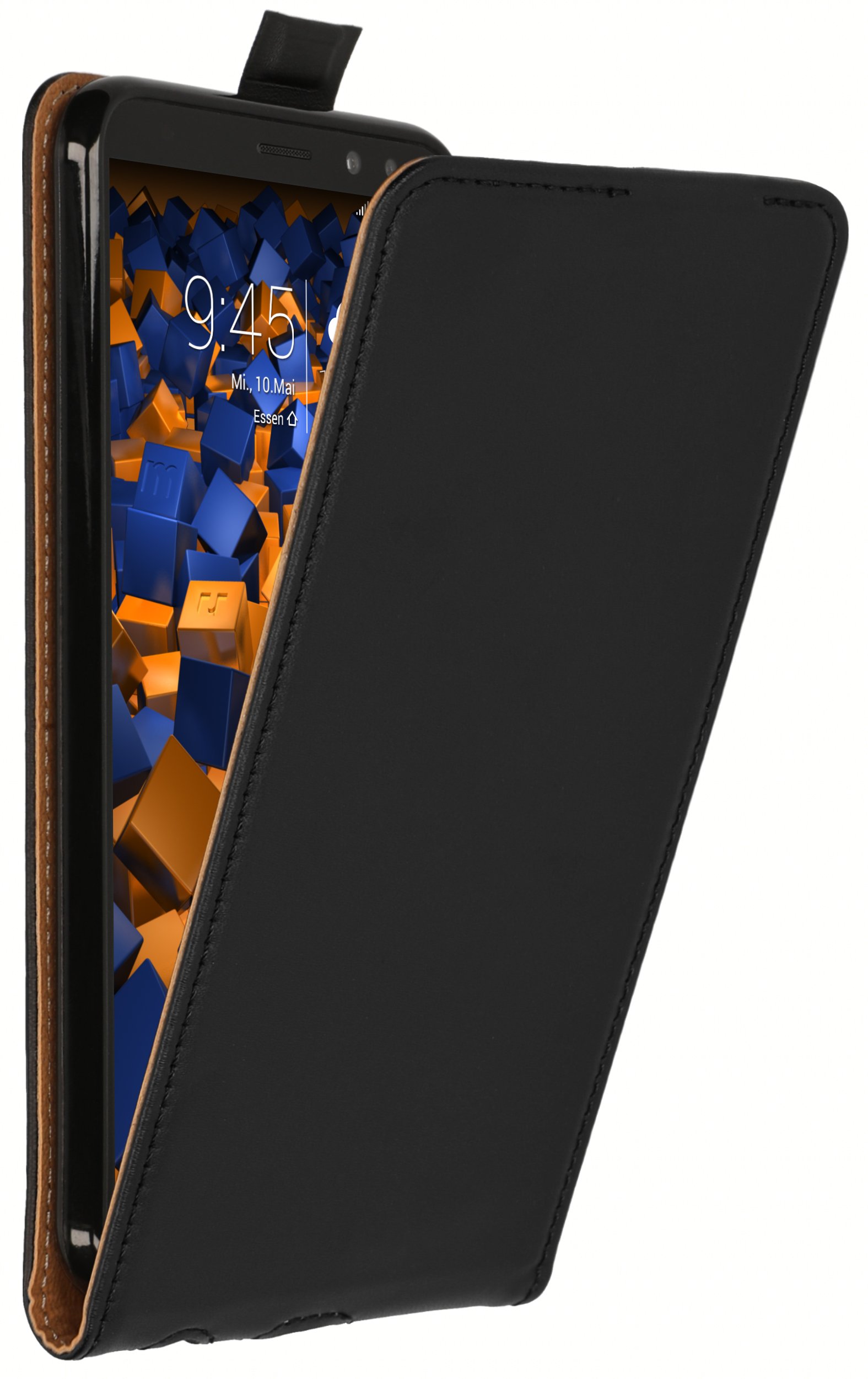 mumbi Flip Case Compatible with Huawei Mate 10 Lite Mobile Phone Case Wallet, Black โ image 1