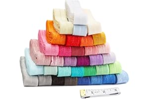 Ampkllz Elastic Band for Sewing,Coloured Sewing Elastic,Flat Elastic Cord for Sewing Accessories,DIY Crafts,Clothing and Belt