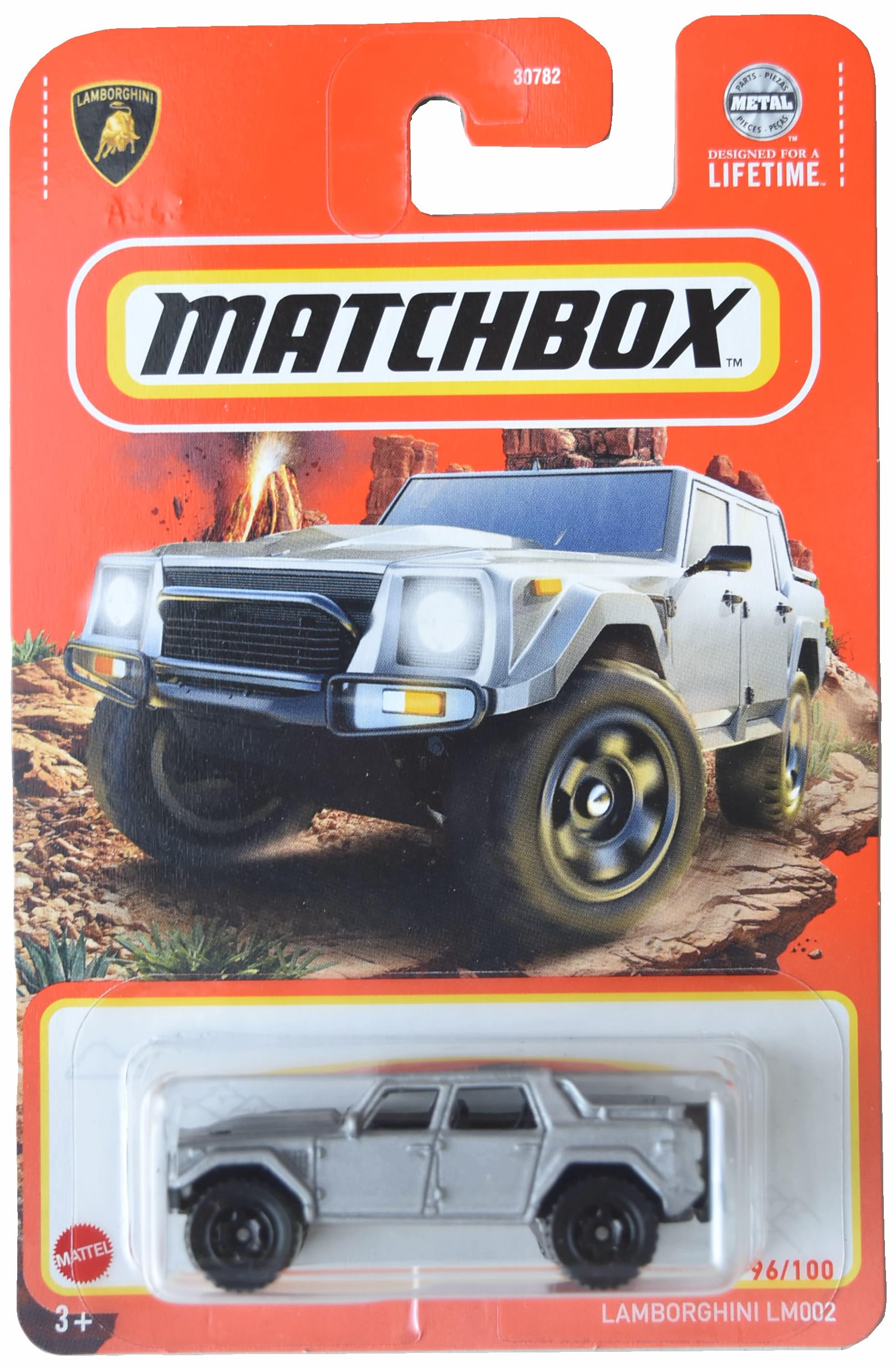 Matchbox Lamborghini LM002, Gray 1:64 Scale Truck, Unisex, Children Aged 3-12