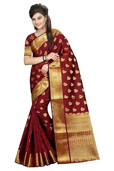maroon colour wedding saree