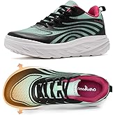 Women's Orthopedic Diabetic Wide Running Shoes: Comfortable Casual Arch Support Plantar Fasciitis Sports Sneakers, Orthotic Swollen Feet Work Tennis Walking Shoes for Ankle and Heel Pain Relief