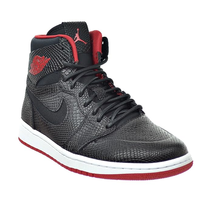 Amazon.com | Jordan Air 1 Retro High Nouv Men's Shoes Black/Gym Red/White 819176-001 (10 D(M) US 