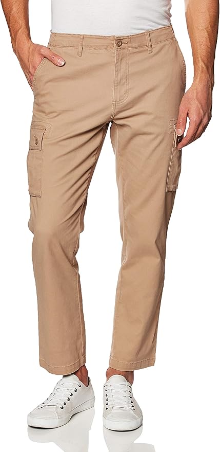 Amazon Co Jp Amazon Essentials ストレートフィット ストレッチ カーゴパンツ メンズ 服 ファッション小物
