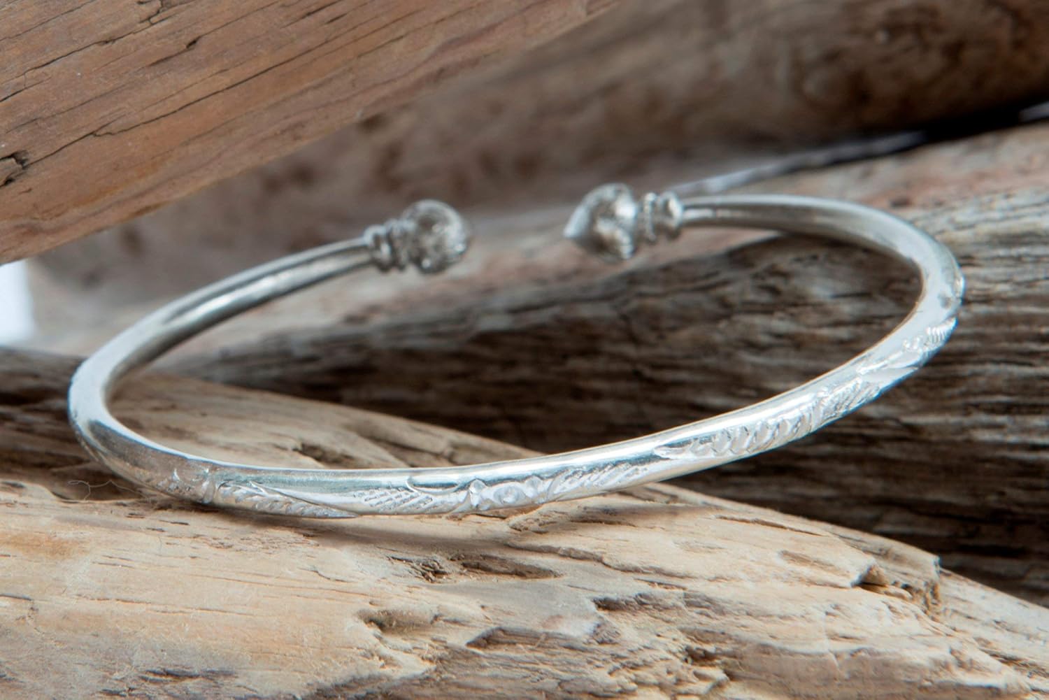 Sterling Silver Torque Bangle Bracelet Adjustable Open Torc 925 Amazon