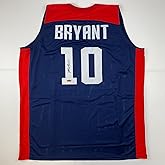 Facsimile Autographed Kobe Bryant United States Team USA Olympics Blue Reprint Laser Auto Basketball Jersey Size Men's XL