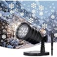 Christmas Snowflake Projector Lights Led Snowfall Show Outdoor Waterproof Landscape Decorative Lighting for Xmas Holiday Part