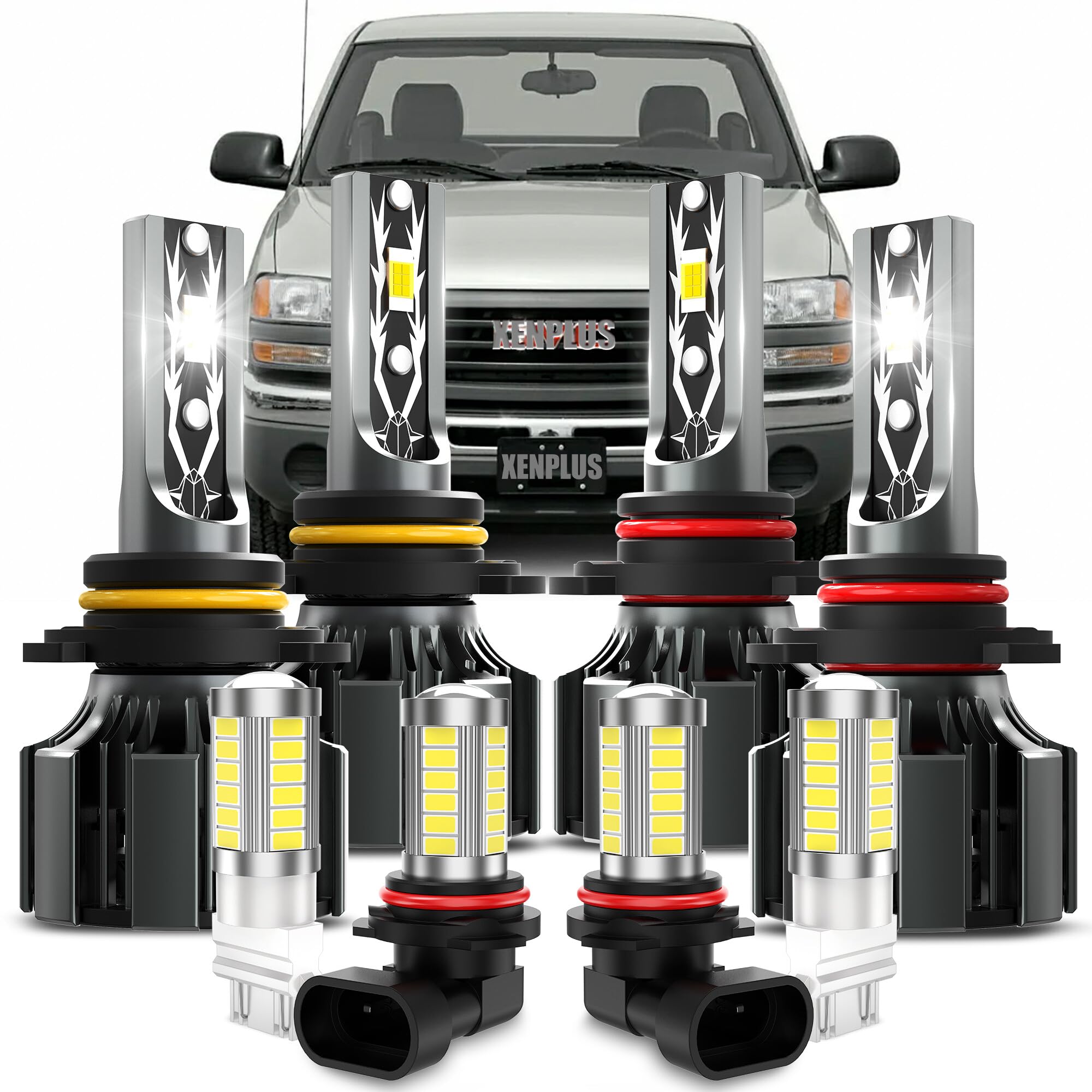 Photo 1 of ?????? Dedicated Accessories Fit for G M C Sierra 2003-2006,9005 H,9006 L,And 9145 Fog +3157 Plug and Play No Errors.8Pcs