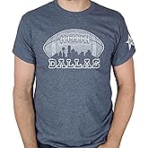 Skyline Football T-Shirt, Hand-Drawn, Made in USA