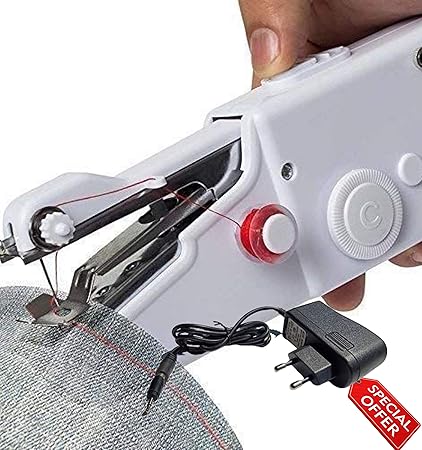 Akiara Electric Sewing Machines for Home Mini Silai Machine (with Power Adapter) White