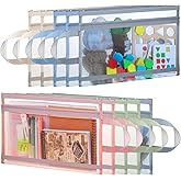 10 Pack Mesh Bags with Zipper, Double-Layer Nylon Toy Storage Bags, Lego Storage Organizer, Multicolor Mesh Zipper Pouch Toy Organization(A4 Size)