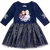 Disney Frozen Elsa and Anna Girls Tutu Dress for Toddler and Little Kids