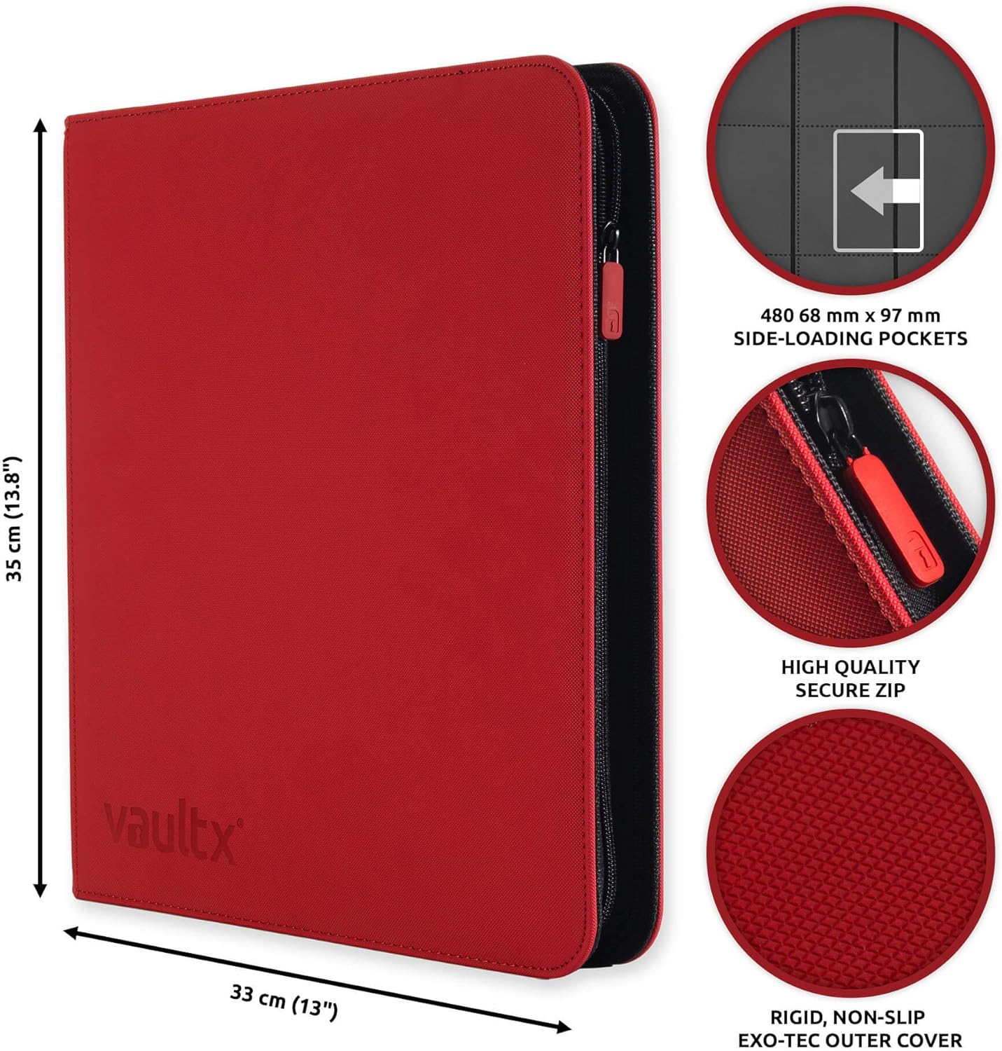 Vault X Premium eXoTec® Zip Binder 12 Pocket Trading Card Album
