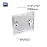 BG Electrical Single Blank Plate Nexus Metal Range Brushed Steel view 4