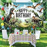 BlissYard Dinosaur Birthday Banner Happy Birthday Boys Party Decorations 71 x 43 inch Dinosaur Dino Theme Indoor Outdoor Decorations Party Supplies Backdrop Decorations Banner