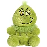 Aurora® Whimsical Dr. Seuss™ Palm Pals™ Grinch Smirk Stuffed Animal - Officially Licensed Plush for Imaginative Play - Perfect for Kids and Adults - Green 4.5 Inches