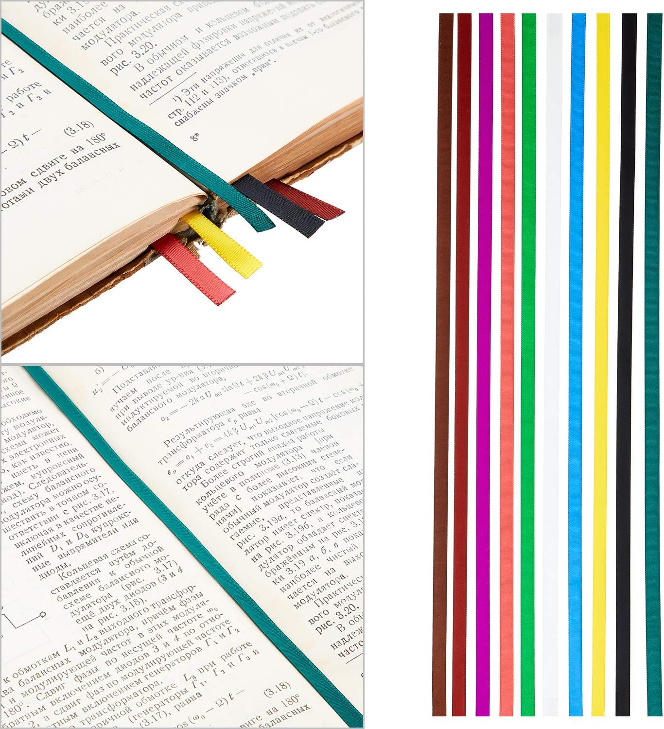 20 Pieces Colorful Ribbon Bookmark Ribbons Replacement