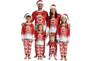 Manooby Family Christmas Pajamas Set,Matching Christmas Pjs for Family,Xmas Pyjama Noel Famille