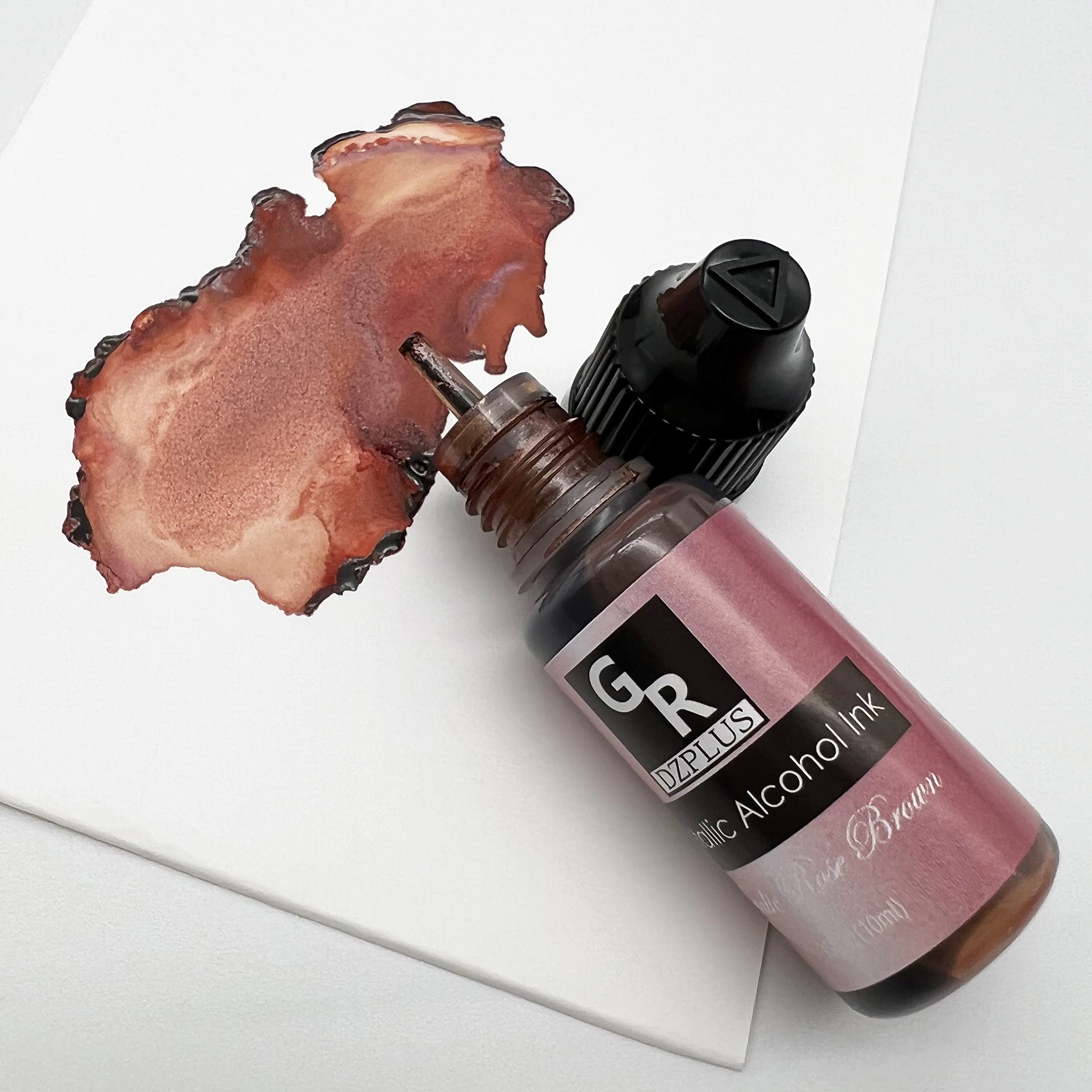 Metallic Alcohol Ink Set -26 Metallic Colors Alcohol Based Ink for Resin Art, Fluid Art,Resin Craft,Resin Petri Dish，Alcohol Ink Paint for Yupo,Tumbler (Metallic 26 Color Set)