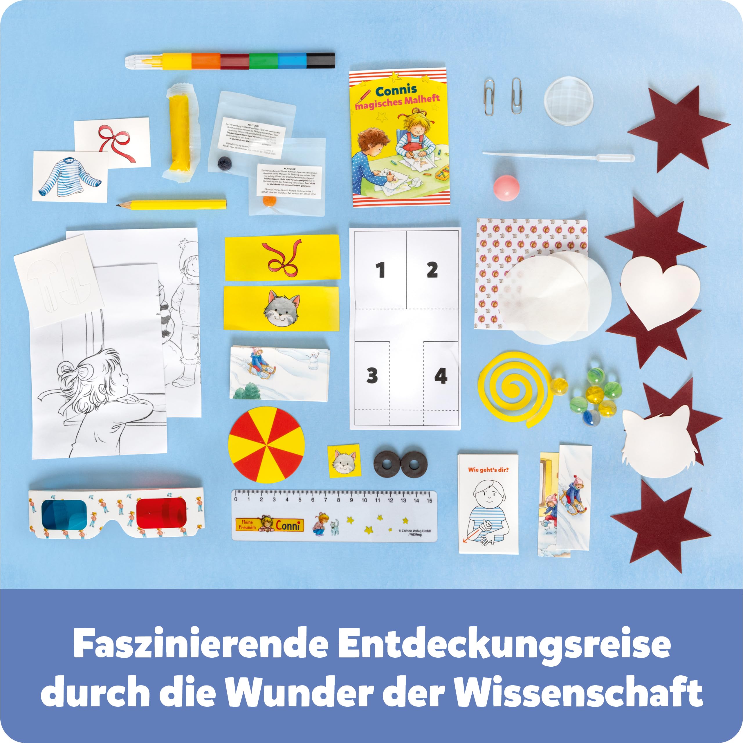 FRANZIS 67207 - Meine Freundin Conni Adventskalender, 24 altersgerechte Experimente für die Weihnachtszeit, für Kinder ab 5 Jahren 3