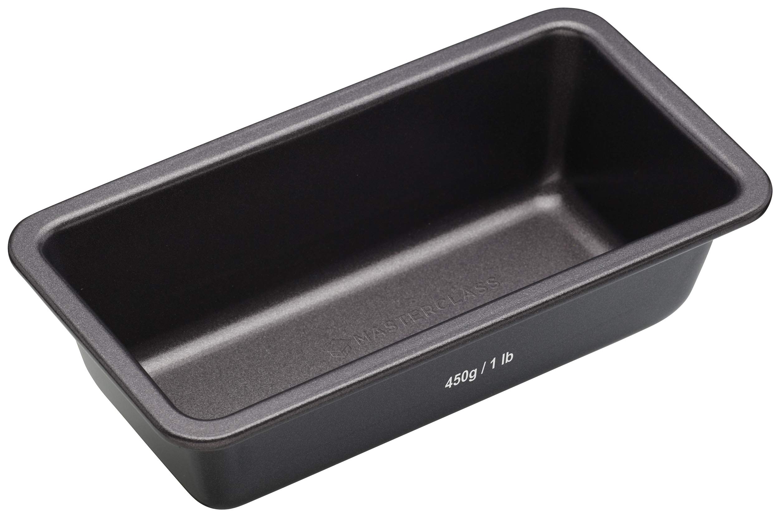 MasterClass 1lb Loaf Tin with PTFE, PFOA and BPA Free Non Stick, Robust 1mm Thick Carbon Steel and Seamless Design, 18 x 9 x 5.5cm Small Bread Pan