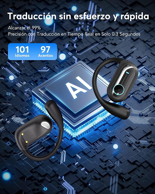 Traducción en Tiempo Real Auriculares Traductor Bluetooth 6.1 con IA — foto 2 de 8