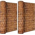 Amazon.com : ZNCMRR Reed Fencing Rolls Natural Bamboo Fence Rolls 2 Pcs ...