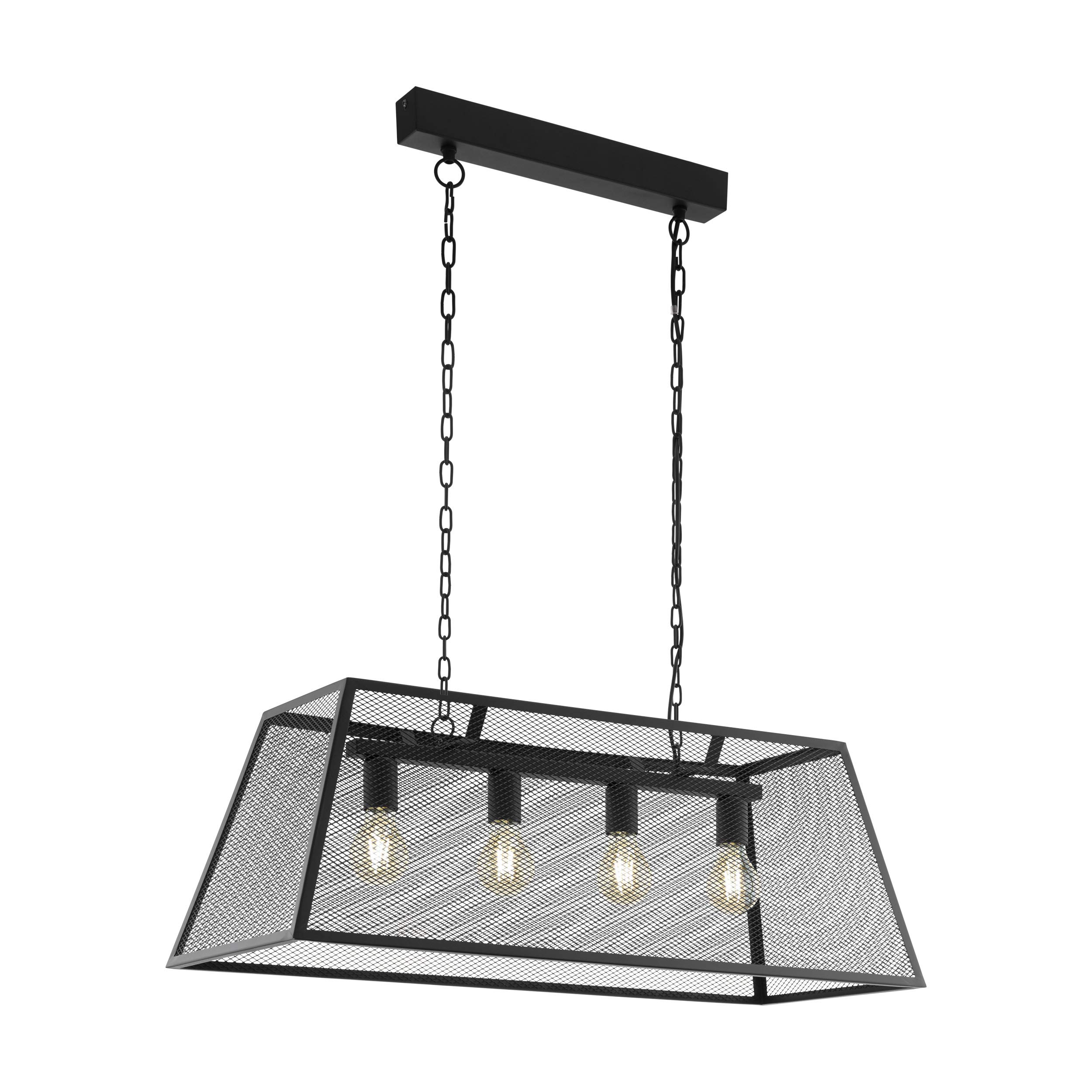 EGLO 49799 AMESBURY Pendant Light in Black Steel