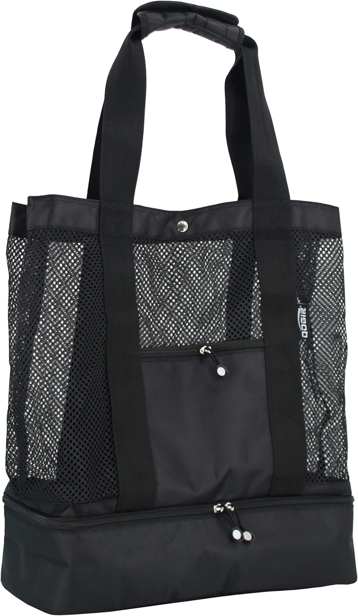 Mesh Beach Bag Tote with Insulated Cooler - Large, Durable and Light Weight