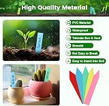 KINGLAKE Plant Labels and Pen 100Pcs Green PVC Garden Markers 4 Inch</br> view 3