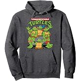 Teenage Mutant Ninja Turtles Classic Retro Logo Hoodie Pullover Hoodie