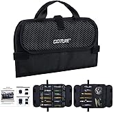 Goture Fishing Jig Bag,20 Mesh Pockets Lure Storage Bag,12.99"x7.09" | Water-resistant 600D PU, Resin Mesh Pockets, Fits Max 5.7" Jigs, for Saltwater Vertical &amp; Slow Pitch Jigging Bait Storage