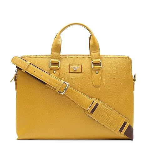 da milano leather laptop bag