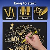 ARTISTRO ARTISTRO 2 Gold Metallic Acrylic Paint Pens 0.7mm Extra Fine Tip view 8