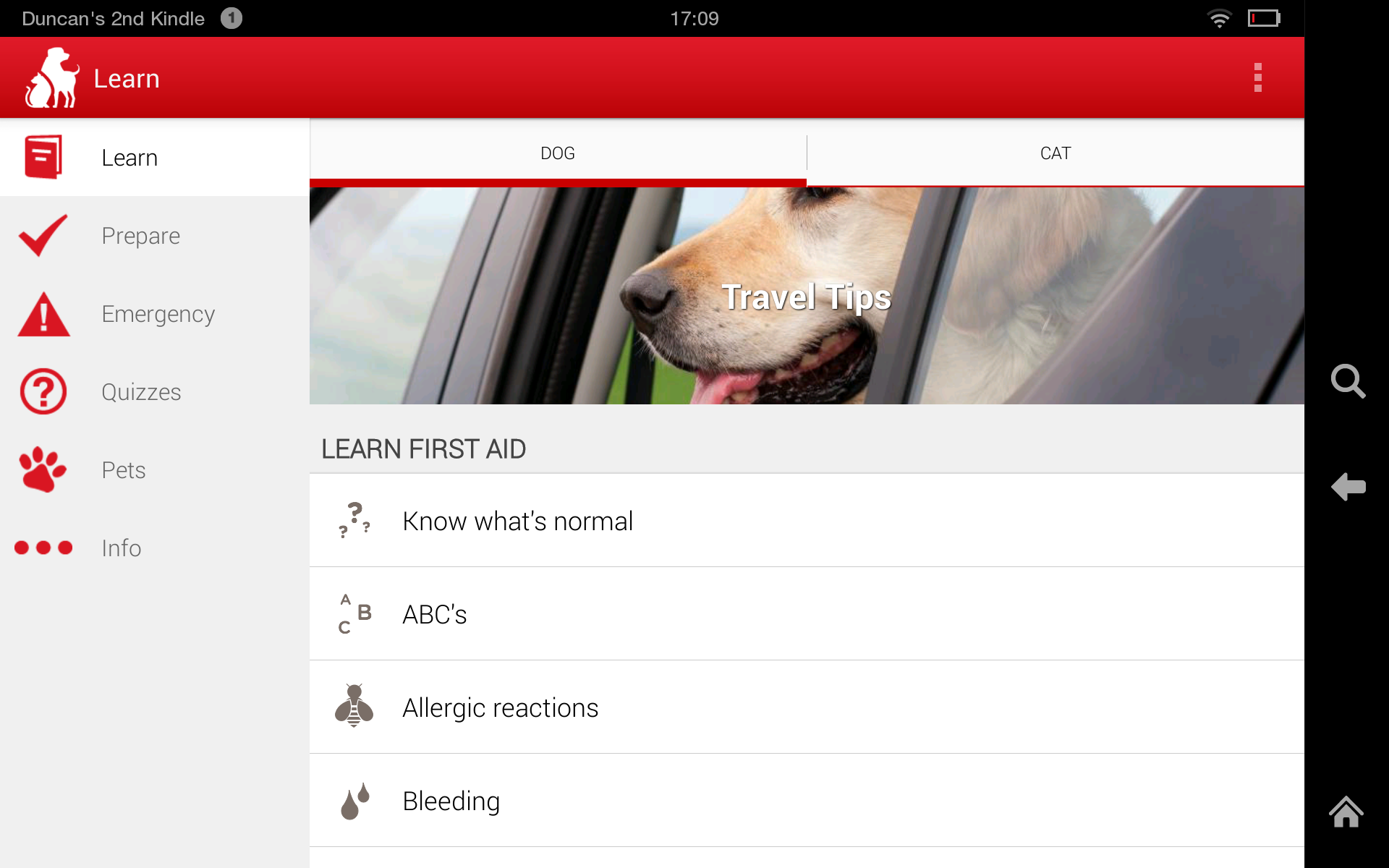 Pet First Aid by American Red Cross