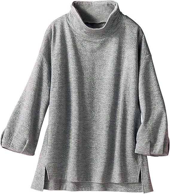 Amazon セシール ラメ入りプルオーバー 日本製 ウール混 洗濯機ok Nb 4334 レディース グレー系 日本 ｌ 日本サイズl相当 Tシャツ カットソー 通販