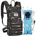 NOOLA 3L Hydration Backpack, Water Backpack with TPU Water Bladder, Tactical Hydration Pack for Men Women, Molle Water Backpack for Hiking, Biking, and Hunting