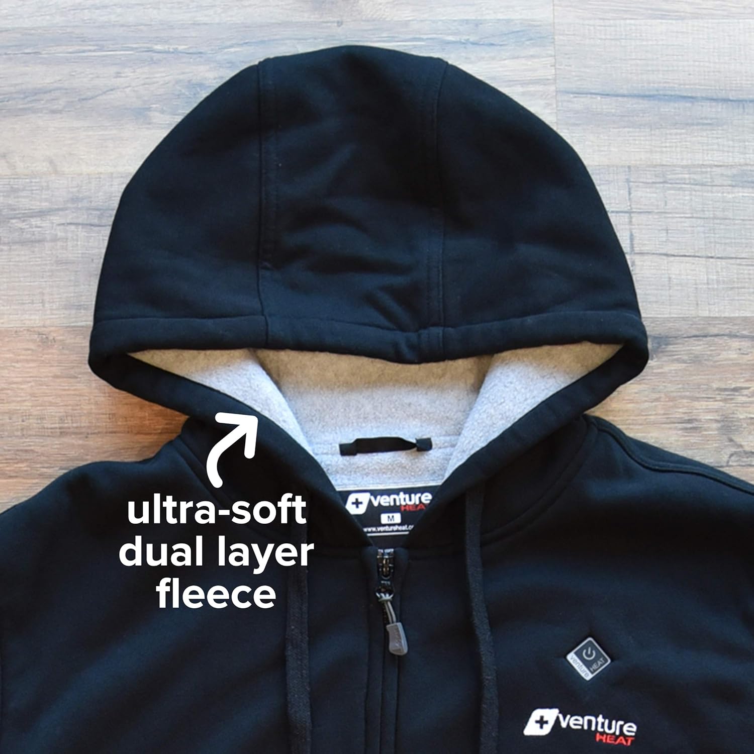 Venture Heat Heated Hoodie with Battery - Electric Sweater Jacket Men Women, Transit 2.0 (Fleece or Canvas) at  Men’s Clothing store