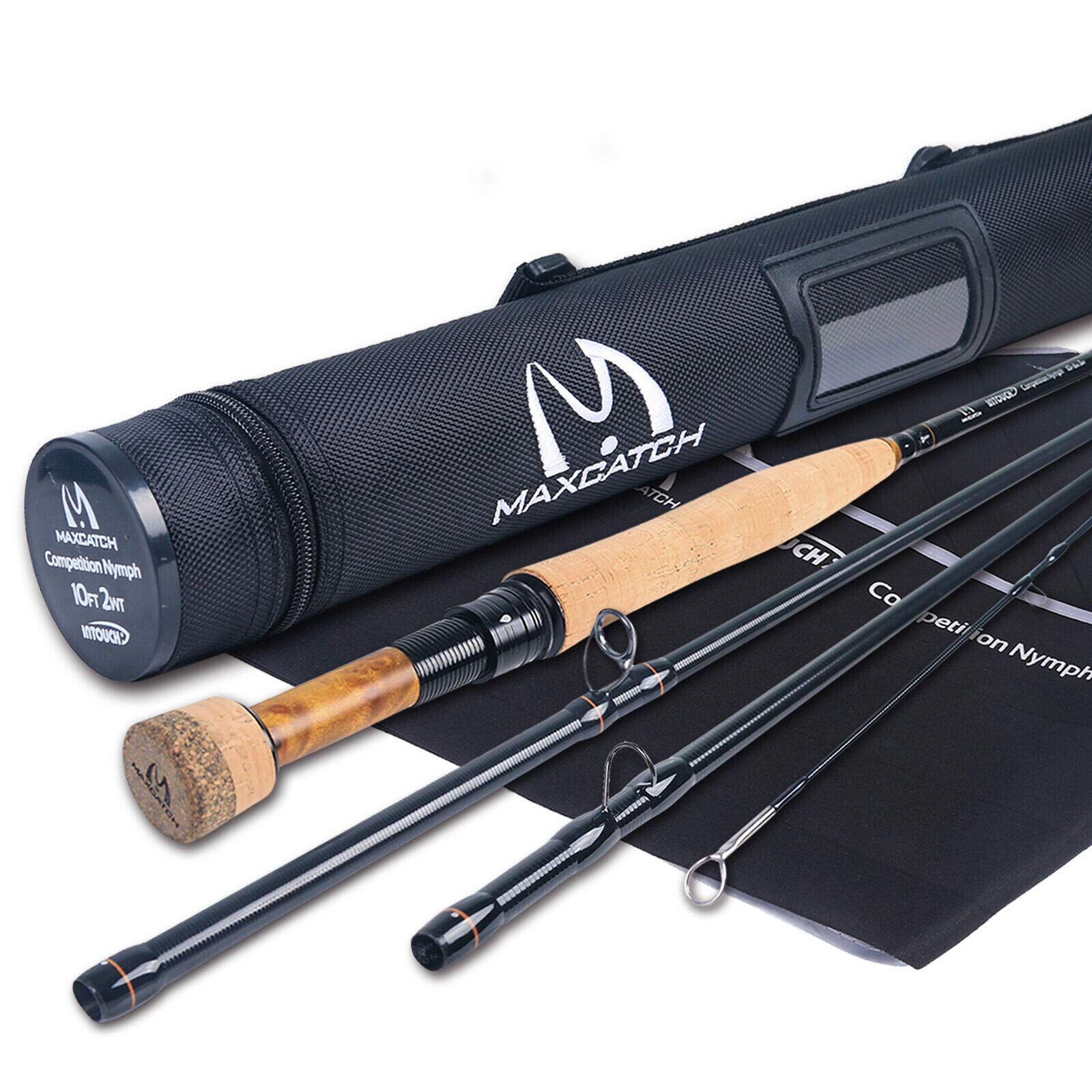 MAXIMUMCATCH Maxcatch Competition InTouch Nymph Fly Rod for euro nymphing fly fishing 2/3wt, 10'/10'6''