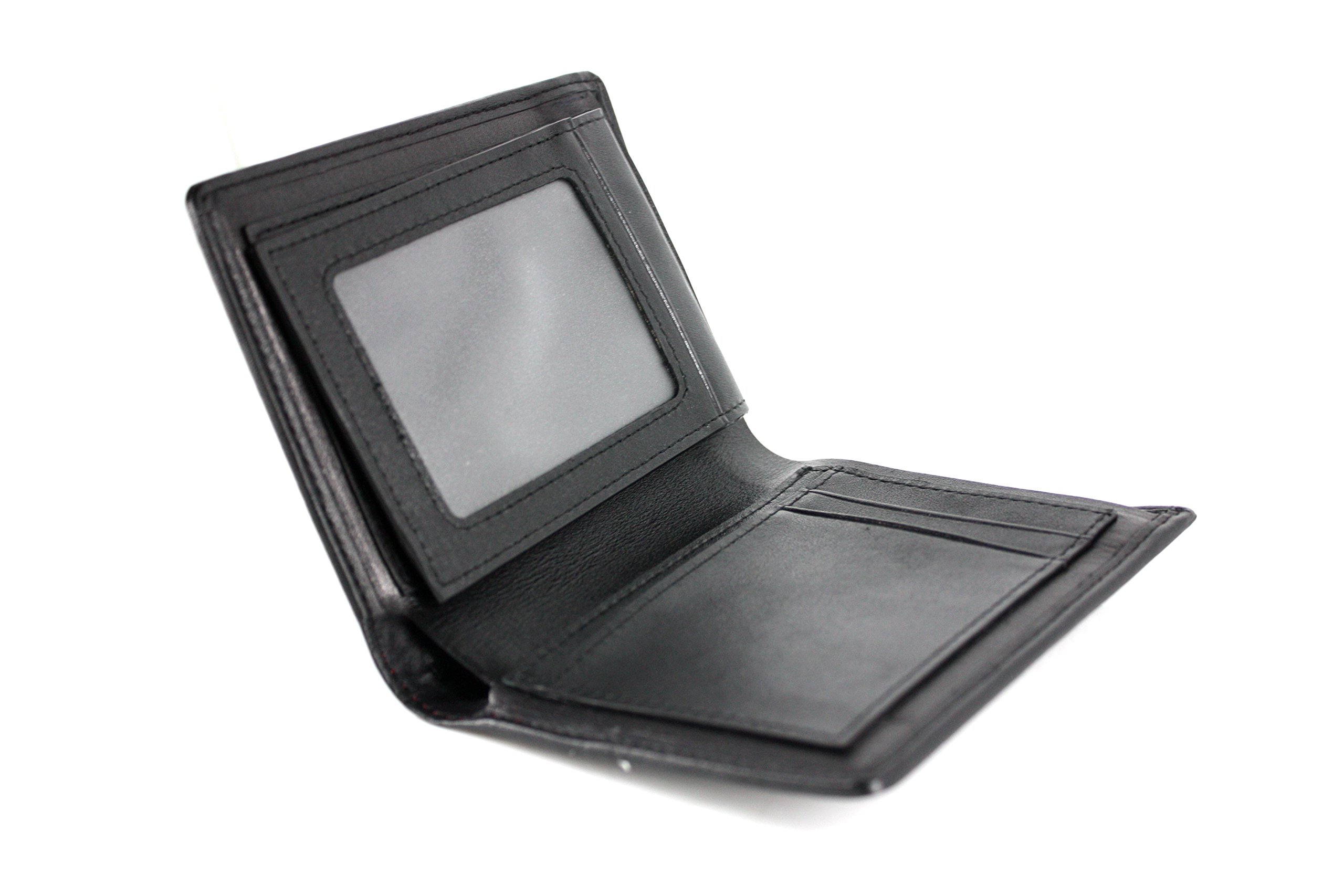 RFID Blocking CL Carbonlife Carbon Fiber Mens Real Carbon Fiber Leather Wallet with Credit Card