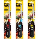 Neon Refillable Butane Fuel Lighter, Pocket Lighter, BBQ Lighter, Candle Lighter, Multi-Purpose Lighter 3pcs