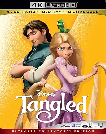 Amazon Com Tangled Blu Ray Mandy Moore Zachary Levi Donna Murphy Ron Perlman M C Gainey Jeffrey Tambor Brad Garrett Paul F Tompkins Richard Kiel Delaney Rose Stein Nathan Greno Byron Howard Tim Mertens Michael