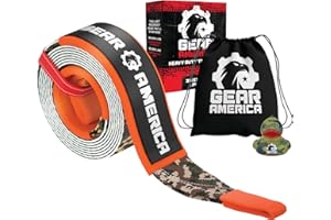 GearAmerica 3"x8' Heavy Duty Tree Saver Towing Sling - Winch Harness with 35,053 lbs Break Strength - Recovery Rope for Offro
