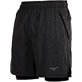 Mizuno Mens Men's Alpha Eco 7" 2-n-1 Running Short