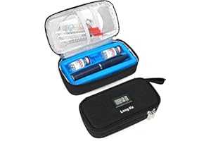 YOUSHARES Insulin Vial Cooler Travel Case - TSA Approved Diabetes Carrying Insulated Bag for Medicine Cool, Diabetic Small Bo