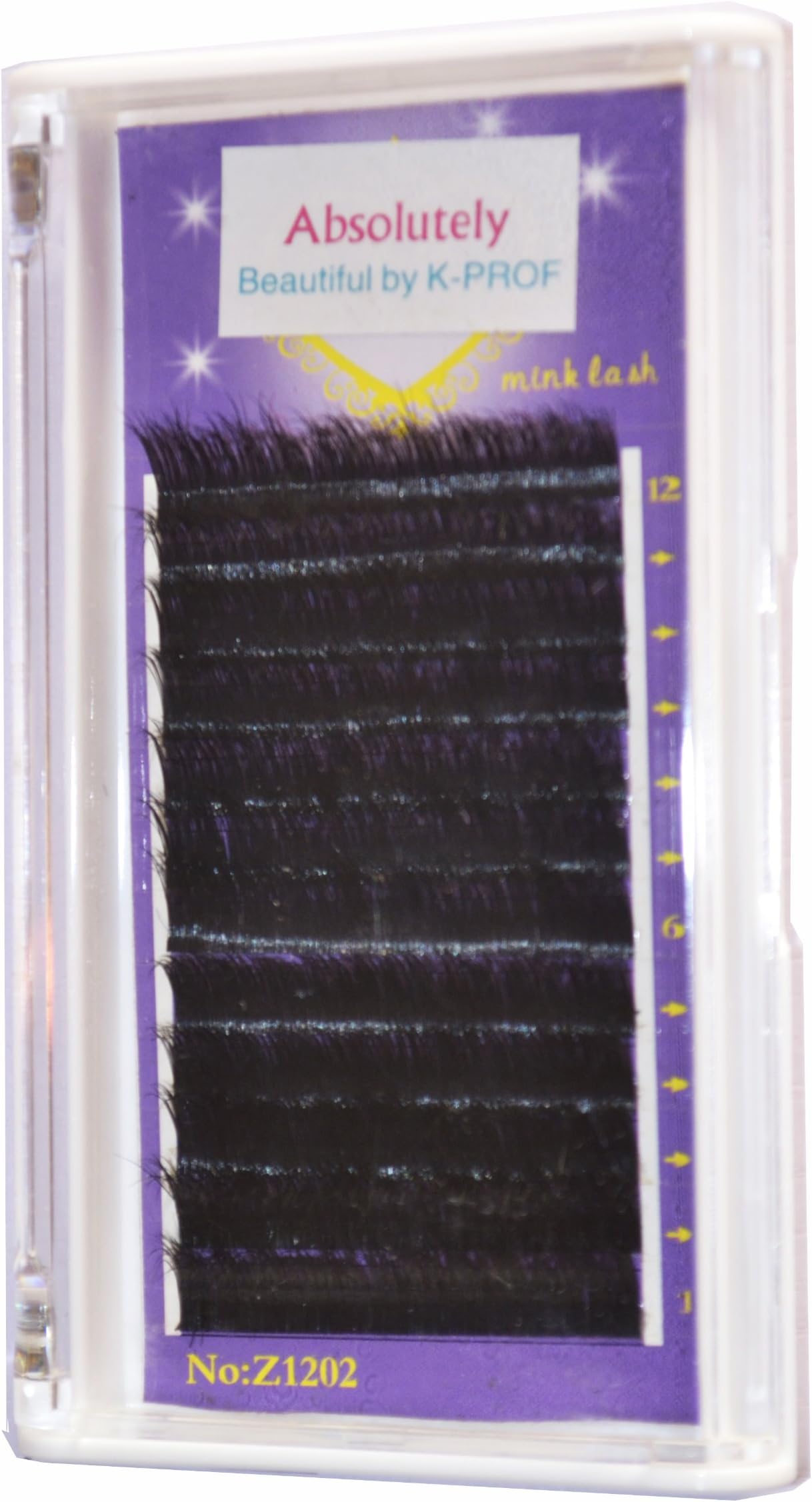 100% Real Mink Individual Eyelash Extensions "C" 12 Mm X .10mm